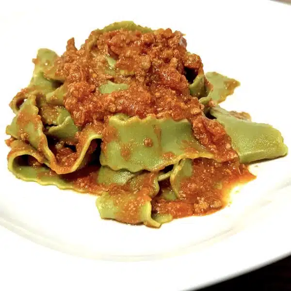 PA31. SPINACH PAPPARDELLE LAMB SAUCE